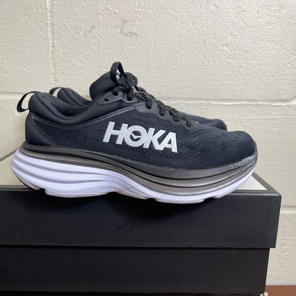 Hoka One One Black and White Men's/Unisex Sneakers
